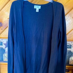 LOFT cardigan navy blue